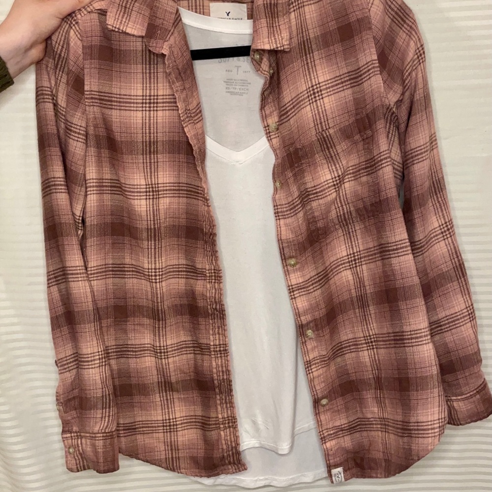 American Eagle Flannel + Shirt